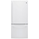 GE 21.0 Cu Ft Bottom Freezer Refrigerator - White