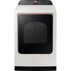 Samsung 7.4 Cu. Ft Smart Steam Sanitize+ Ivory Electric Dryer with Sensor Dry