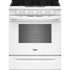 Whirlpool 5.0 CuFt Smart Freestanding Gas Range in White