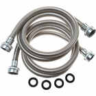 GE 2-Pack Universal Washing Machine Stainless Steel Braided Hoses