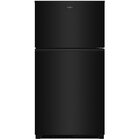 Whirlpool 21.3 CuFt Top Freezer Refrigerator in Black with Total Coverage Cooling