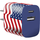 Bytech 20W PD Wall Charger - Blue/USA Flag