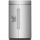 KitchenAid 29.4 Cu. Ft. 48" Built-In Side-by-Side Refrigerator with an Exterior Water and Ice Dispenser