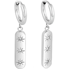 Mi Tesoro Preciosa Bar Silver Earrings