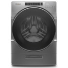 Whirlpool 4.3 CuFt Steam Sanitize Front-Load Closet-Depth Washer In Chrome Shadow with Load and Go XL Dispenser