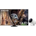 Samsung 85” Class QLED 4K Q80D Series Smart TV with The Freestyle 2nd Gen with Gaming Hub Portable Projector