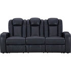 Signature Design by Ashley Axil Dual Power Reclining Sofa - Sapphire