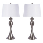 Lumisource Ashland 29.75" Metal Table Lamp with White Linen Shade - Set