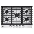 LG 30-inch 5-Burner Gas Cooktop in Stainless Steel