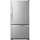 Whirlpool 22.1 CuFt Bottom Freezer Refrigerator in Stainless Steel