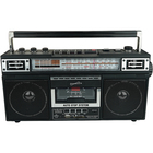 SuperSonic 4-Band Bluetooth Radio & Cassette Player - Black