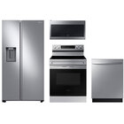 Samsung Four Piece Kitchen Appliance Package in Stainless Steel