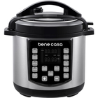 Bene Casa 5-Liter 900-Watt Electric Pressure Cooker in Stainless Steel