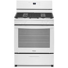 Whirlpool 5.1 CuFt Coil Freestanding Front-Control Gas Range in White with Broiler Drawer