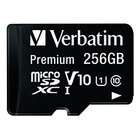 Verbatim 256GB Premium microSDHC Memory Card with Adapter