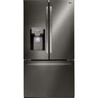 LG 28 CuFt Smart Bottom Mount Refrigerator in Black Stainless with Door Cooling+