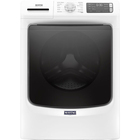 Maytag 4.8 CuFt Smart Steam Electric Front Load White Washer with 16 Hr. Fresh Hold® Option