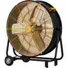 BreezeMaster High Velocity 24" Drum Fan with 3 Speeds and Heavy-Duty Construction