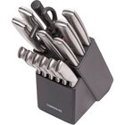 Farberware 15-Piece Stainless Steel Knife Block Set