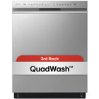 LG 48 dBA Smart Steam Front Control Dishwasher with QuadWash™ and Dynamic Dry™ in Stainless Steel