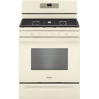 Whirlpool 5.0 CuFt Freestanding Gas Range in Biscuit with Center Oval Burner