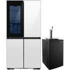 Samsung 29.0 CuFt Bespoke Smart French Door Refrigerator with 6.1 CuFt Beer Keg Refrigerator with Beer Keg Dispenser