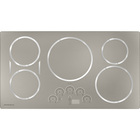 Monogram 36" Smart 5-Element Induction Electric Cooktop in Silver with SyncBurners