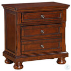Avalon Traditional Cherry Two Drawer Nightstand with USB charger
