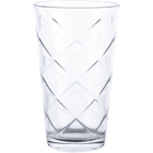 Gibson Great Foundations 4-Piece 16 oz Tumbler Set - Lattice Pattern