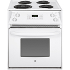 GE 3.0 CuFt Coil Drop-In Electric Range in White with Dual-Element Bake