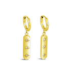 Mi Tesoro Preciosa Bar Gold Earrings