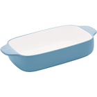 KitchenAid Vitrified 1.5-Quart Stoneware Loaf Pan Baker in Blue Velvet