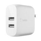 Belkin BOOST CHARGE Dual USB-A Wall Charger (24W) - White