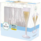 Tableluxe 10-Count 5oz. Luxe Champagne Flute Set