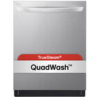 LG 46 dBA Smart TrueSteam® Top Control Quadwash™ Dishwasher in Stainless Steel