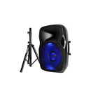 Audiopipe 15" Powered Bluetooth PA Speaker Cabinet with LED Illumination