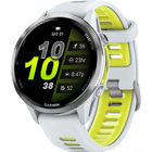 Garmin Forerunner® 970 Titanium with Whitestone Case and Whitestone/Translucent Amp Yellow Band