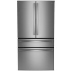 GE Profile 29 Cu. Ft. Smart 4-Door French-Door Refrigerator with Door-In Door - Stainless Steel