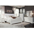 Global Furniture Pompei Full 6-Piece Full Bedroom Set - Metallic White