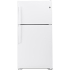 GE 21.9 CuFt Top-Mount Refrigerator in White with Premium Inner Door