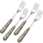 International Silver Westwind Ceramic Handle Set of 4 Appetizer Forks