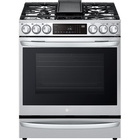 LG 6.3 CuFt Smart 5-Burner Slide-In Gas Range in Stainless Steel with Air Fry and ProBake® Convection