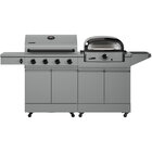 Tytus Modular Grilling Collection 4-Burner Gas Grill and Pizza Oven with Cart