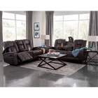 Cheers Cowboy Dual Reclining Sofa with Dropdown Table, Loveseat & Recliner - Granite