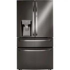 LG 30 Cu Ft Smart Craft Ice Built-In 4-Door French Door Refrigerator - Black Stainless
