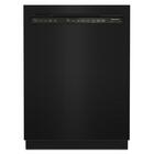 KitchenAid 39 dBA Sanitize Front Control Dishwasher in Black with Third Level Utensil Rack