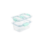 Core Home 6-Piece Set Airtight Food Container with Snap Lid 31 oz., 10 oz., 10 oz. - Guava