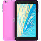 COREN 7" Quad-Core Pink Tablet with Headphones & Tablet Sleeve