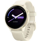 Garmin vívoactive® 6 Slate Stainless Steel Bezel Lunar Gold with Bone Band