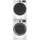 GE 4.8 Cu. Ft. Smart Front Load ® Washer with 7.8 Cu. Ft. Smart Front Load Electric Dryer — White